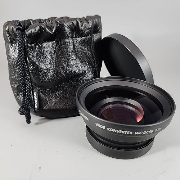 Canon Wide Converter WC-DC58 0.8X For Canon PowerShot G1 G2 & Pro90 w/Bag - Picture 1 of 3